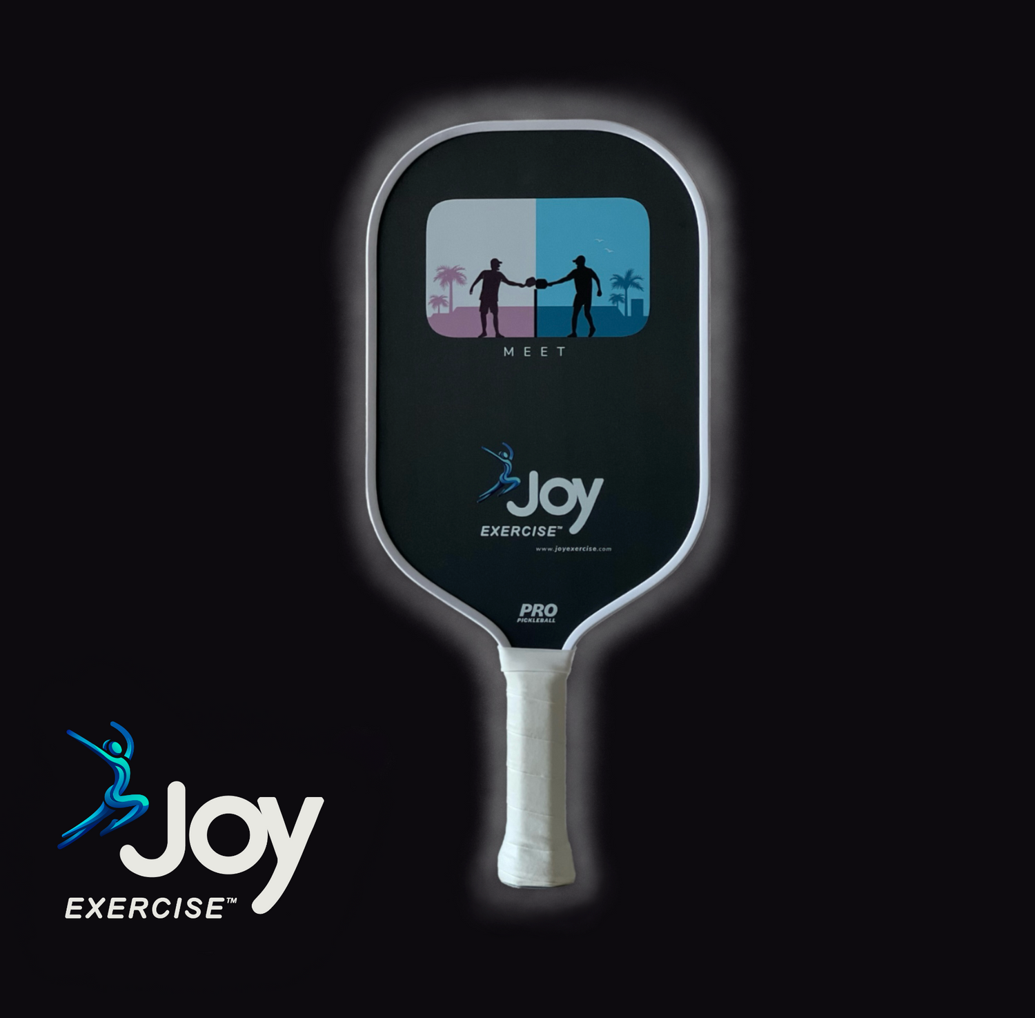 JoyExercise MEET pickleball paddle with enhanced edge foam – reduces vibration and hand fatigue, improves shock absorption, smooth contact, and sweet spot consistency.